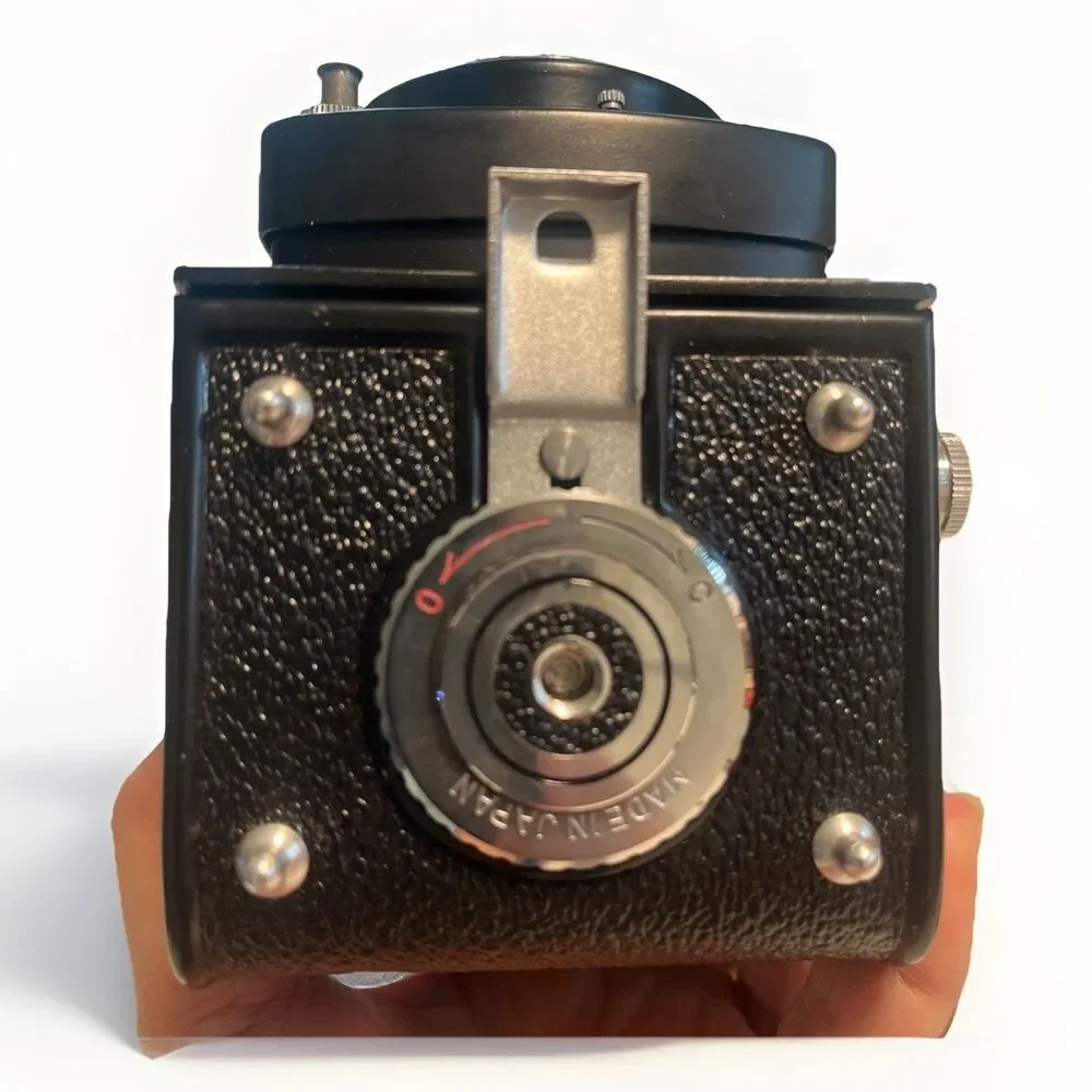 Yashica-D Twin Lens Reflex TLR Camera Yashikor 80mm f/3.5 w/ Case&meter,VINTAGE
